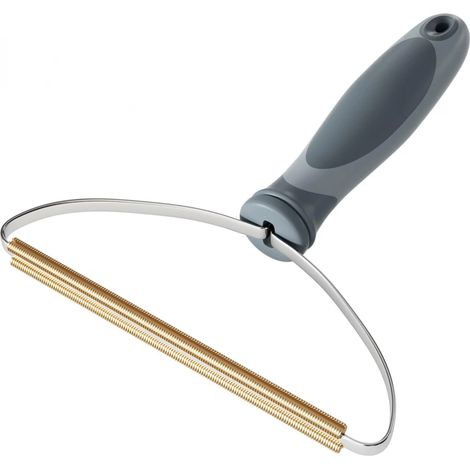 Brosse anti-poils d'animaux (grise), brosse pour poils de chien et de chat, brosse anti-peluches professionnelle, brosse pour tapis portable (1/5)