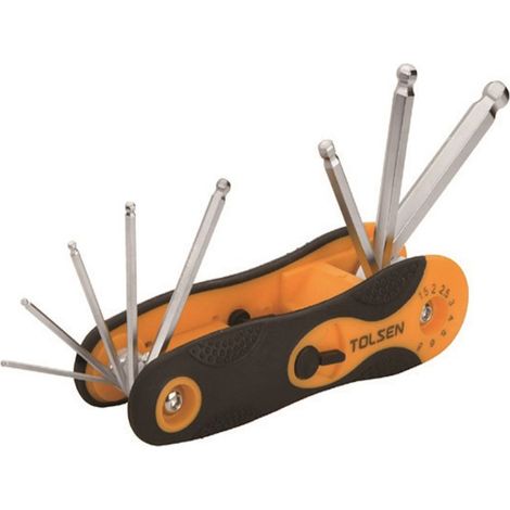 Set 8pz chiavini esagonali con sfera tascabile