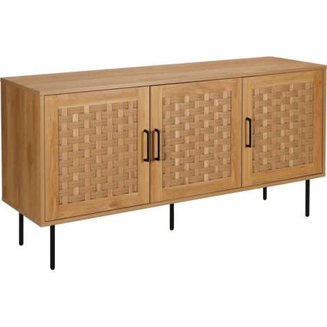Buffet 3 portes scandinave rectangulaire L150 cm bois (1/5)