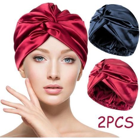 Bonnet de Nuit.Bonnet de Cheveux Nuit Respirant.Chapeau Sommeil Élastique.pour Femmes.Protection Cheveux Longs.Cheveux Bouclés.SPA