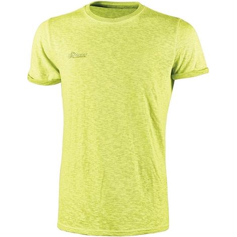 MAGLIA A GIROCOLLO 'FLUO' taglia L - yellow fluo - UPOWER