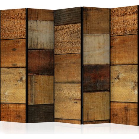 Paravent 5 Volets "Wooden Textures" 172x225cm (1/2)
