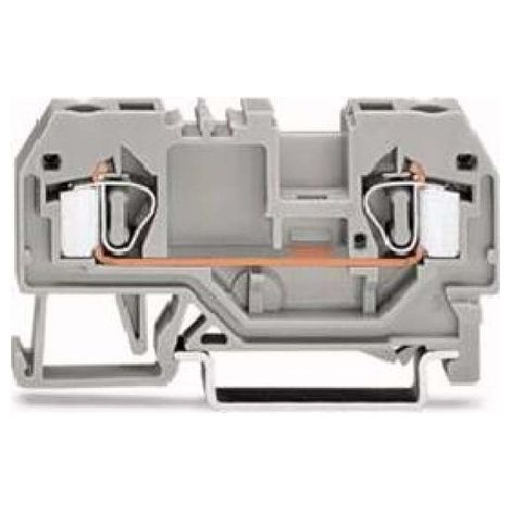 Connecteur de barre omnibus à 2 fils 4 mm² gris 281-901