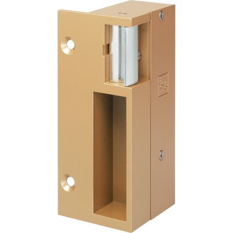 Gâche électrique EFF EFF 2120A 12 V double empennage 120x52x50 mm finition champagne