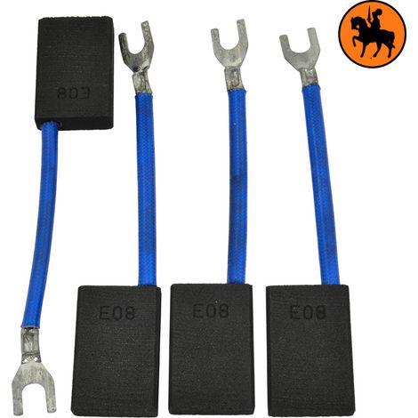 Ensemble de 4 balais de charbon LEROY SOMER CB200VL8 8x20x30mm (1/3)