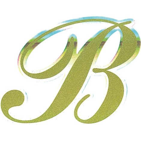 Adesivo Monogramma Lettera B (1/2)
