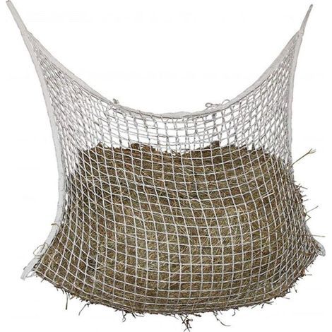 Ganztägiges Heunetz aus geflochtenem Nylon, für die langsame Fütterung von Pferden und Schafen – Größe: 120 x 90 cm (1/4)