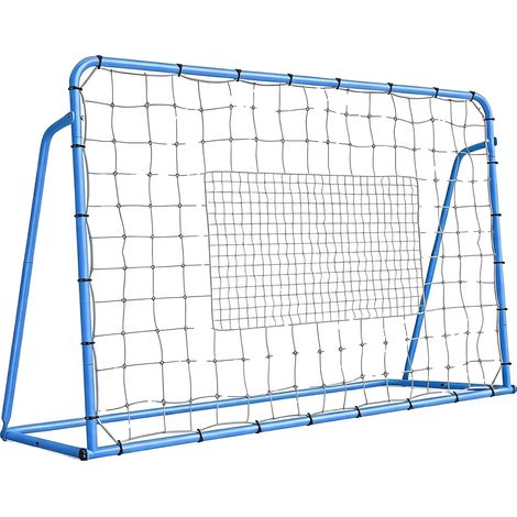 Rebondisseur de Football, Angle Réglable, Entraînement Double Face, Bleu (1/2)