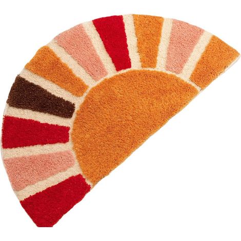 Tapis de bain absorbant, 40 x 60 cm, motif arc-en-ciel, à séchage rapide et antidérapant, idéal pour la salle de bain, la douche et la baignoire (1/4)
