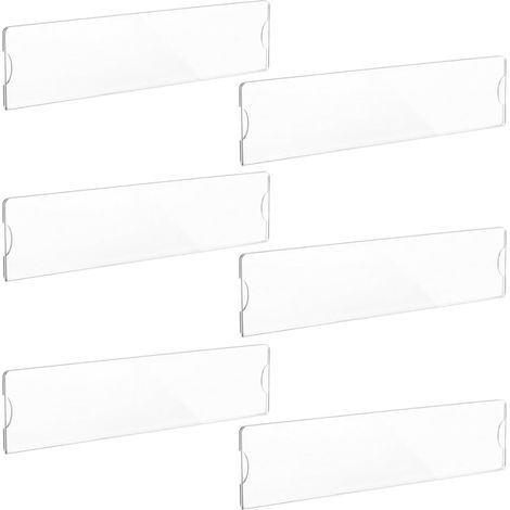 Porte-étiquette de Bureau en Acrylique Transparent, Lot de 6 (1/5)