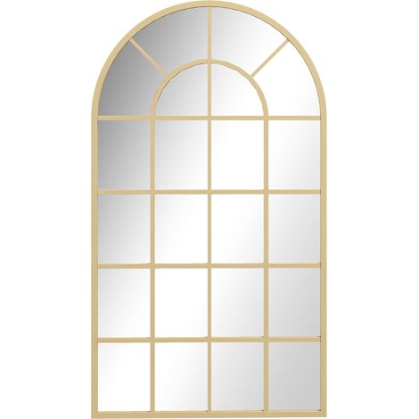 Wandspiegel Garderobenspiegel 110 x 62 cm décoréHängespiegel mit Metallrahmen für Schlafzimmer & Wohnzimmer or Ce produi (1/5)