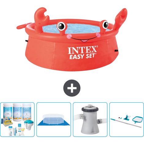 Easy Set Pool Rund - Krabbe - 183x51 cm - 5-teilig  S20106 (1/5)