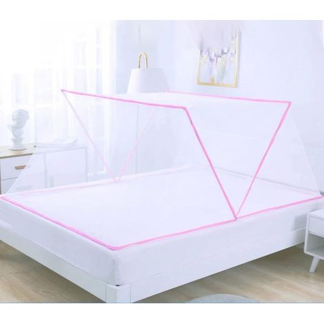 Zanzariera Da Letto Richiudibile Taglia S 190x100cm Anti Zanzare Insetti ROSA (1/5)