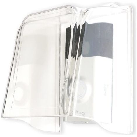 (Transparent)Protection contre la pluie pour sonnette de porte en plastique, protection anti éblouissement pour sonnette de porte, accessoires pour systèmes de contrôle d'accès et de surveill
