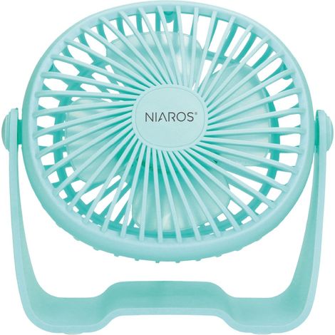 Mini ventilador sobremesa USB 3W Aguamarina (1/5)