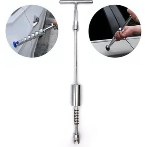 Kit de réparation de bosses véhicule : marteau coulissant en T, 12 tire-tabs pour débosselage voiture (1/5)