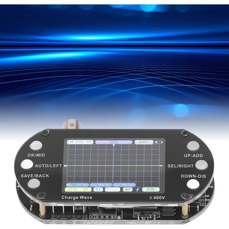 Oscilloscope numérique portable, 2,5 MHz, fréquence d'échantillonnage de 500 kHz, résolution de 320 x 240, écran TFT de 2,4 pouces. (1/5)