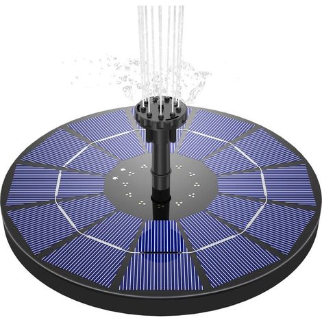 Fontaine solaire 3,5 W, pompe de bassin solaire avec panneau solaire intégré