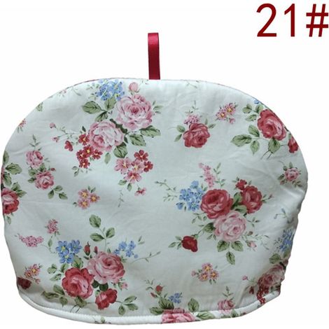 Housse Isolante Pour Théière - Coton Tissu Extérieur - Rembourrage En Polyester - Adaptée Aux Théières De 700 À 2000 Ml - 28 X 23 Cm - 1 Pièce (1/3)