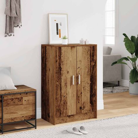 Schuhschrank Altholz-Optik 60x35x92 cm Holzwerkstoff