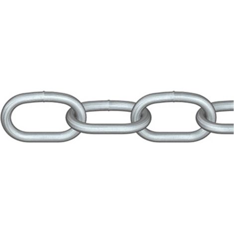 dörner + helmer 171800G Catena in acciaio tondo Grigio Acciaio galvanizzato zinco 30 m (1/2)