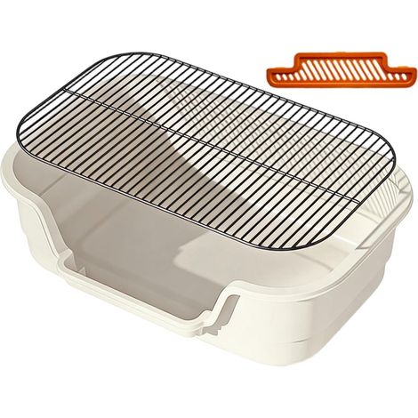 Bacs à Litière pour Chats - Bac à Toilette Portable - Pot de Chambre pour (1/5)