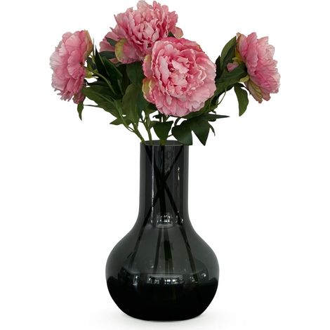 Pivoines Artificielles Décoration Intérieure Aspect Naturel Rose Clair Lot de 5 Tiges 65 cm - PANGIVO (1/5)
