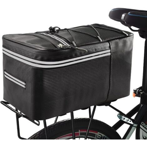 Sacoche à outils latérale étanche 15L – Polyester imperméable – Bandes réfléchissantes – Installation rapide pour vélo (1/5)