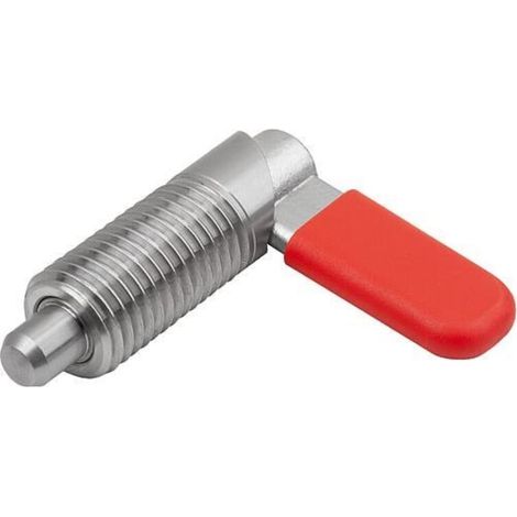 KIPP Sperrriegel M16x1,5 Ø10mm Edelstahl blank Form C mit Gewindehülse Kappe (1/3)