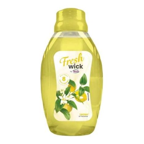 Desodorisant Flacon 2en 1 meche pro 375ml citron - Lot de 5 Colis de 12 - Prodifa