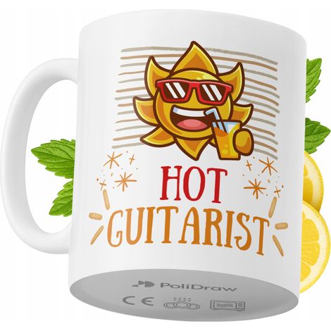 Mug humoristique pour guitariste, avec un texte amusant et un design graphique original. Idéal pour les anniversaires, les fêtes et les occasions spéciales. Mug premium pour la maison, le bureau et le (1/5)