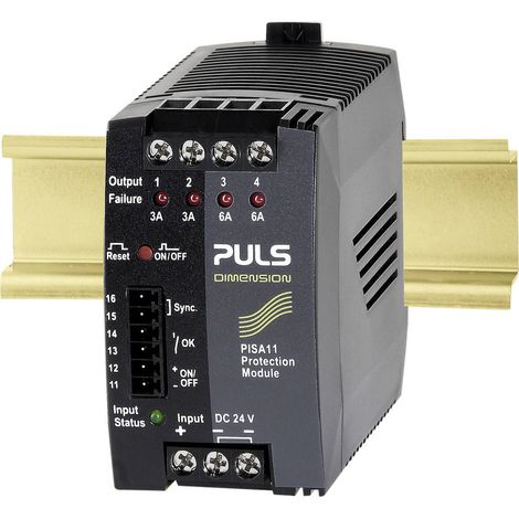 PULS PISA11.203206 Sicherungsmodul 24 V/DC 6 A Anzahl Ausgänge:4 x Inhalt 1 St.