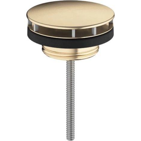 Hansgrohe – Bonde de lavabo en bronze brossé – Diamètre 11/4 – Valve non fermée pour lavabos sans trop-plein – Acier inoxydable (1/5)