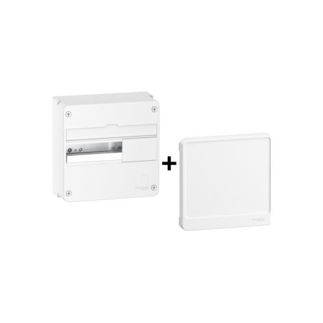 Schneider - Resi9 - Coffret 1 Rangu00e9e de 13 Modules + Porte - Ru00e9f. : R9H13401+R9H13421 (1/3)