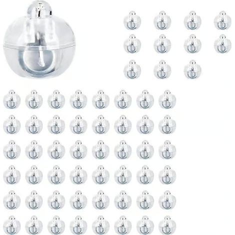 Lot de 60 guirlandes lumineuses LED pour ballons, mini-lumières LED blanc chaud, guirlandes lumineuses LED pour lanternes en papier, guirlandes lumineuses pour ballons (1/5)