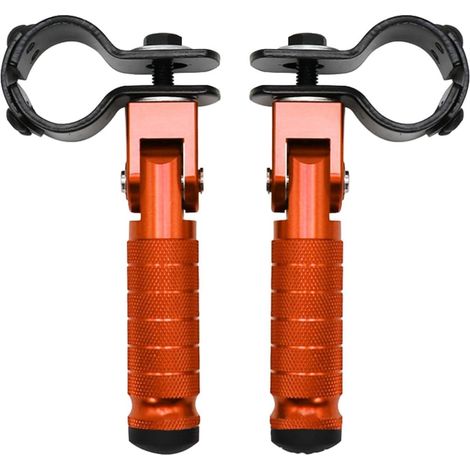 Repose-pieds de moto – Repose-pieds réglables et pliables pour passager arrière  Repose-pieds passager longue durée en aluminium CNC pour motos, cyclomoteurs, karts, vélos (1/5)