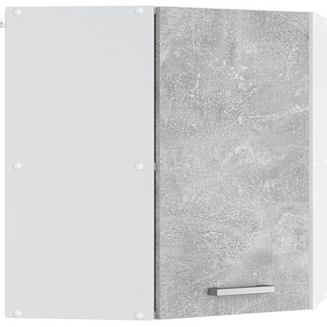 Pensile universale R-Line, Calcestruzzo, 57 cm Pensile ad angolo con anta, Vicco (1/4)