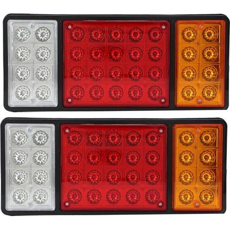 Feux arrière 12V 36 LED, 2 pièces, indicateur de Signal haute visibilité, adapté aux caravanes et camions,de DEBUNS (1/5)