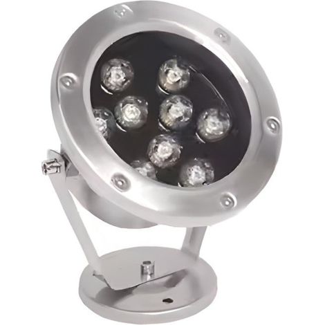 Spot Extérieur Orientable 12W IP68 DC24V - Blanc Neutre 4000K - 5500K - SILAMP (1/2)