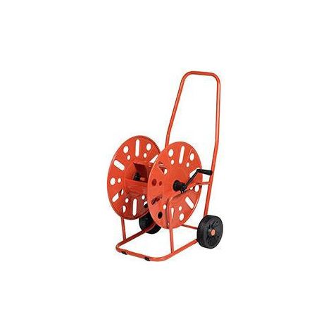 Dévidoirs acier 2 roues pour tuyau d'arrosage 19mm / 90M max.
