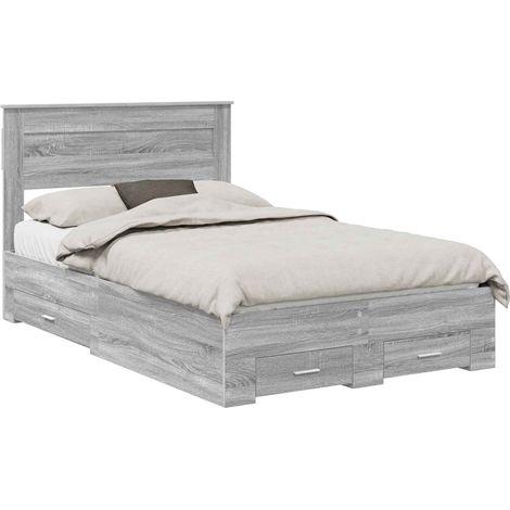 Maison Exclusive - Estructura de cama con cabecera Gris Sonoma 13