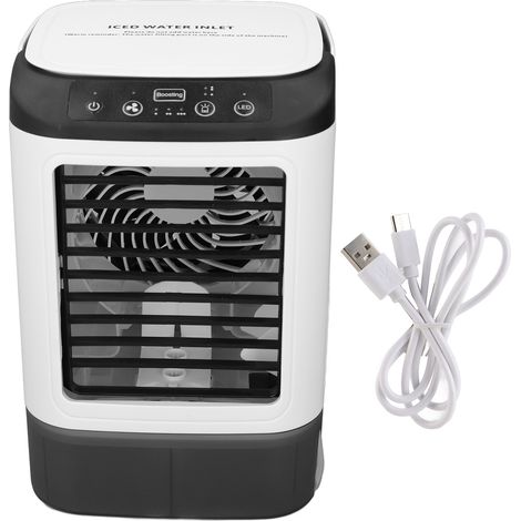 Climatiseur portable 900 ml, fonction de vaporisation, vitesse de ventilation réglable, mini climatiseur personnel pour la maison, la chambre ou le bureau.