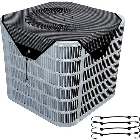 Housse de protection pour unité extérieure de climatisation centrale - respirante - adaptée à toutes les saisons (26 x 26 pouces) (1/5)