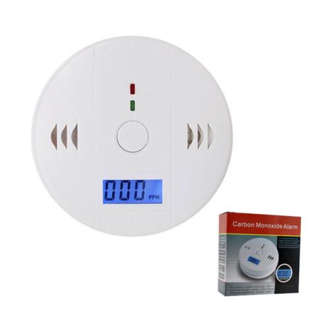 1 pack détecteur de monoxyde de carbone (co) numérique alarme alimentée par batterie (1/5)