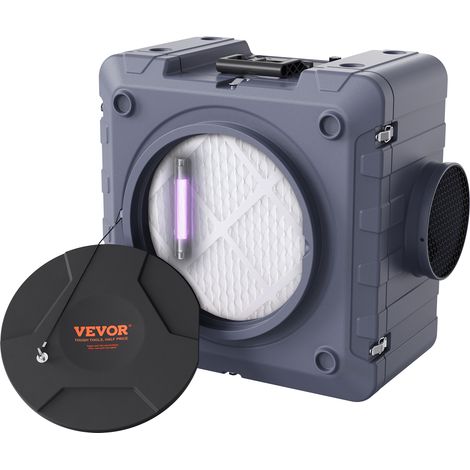 VEVOR Purificador de Aire con Máquina de Aire Negativo Apilable 3 Etapas 800 CFM