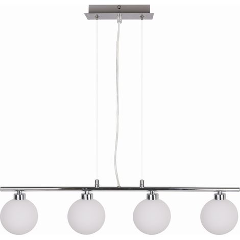 Lampadario sospeso Candellux Raisa 4xG9 cromato bianco