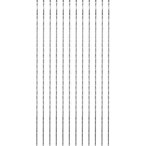 Lot de 12 lames de scie à chantourner – Acier au carbone – Pour bois, métal, plastique – Sciage en courbe, coupe fluide (1/5)