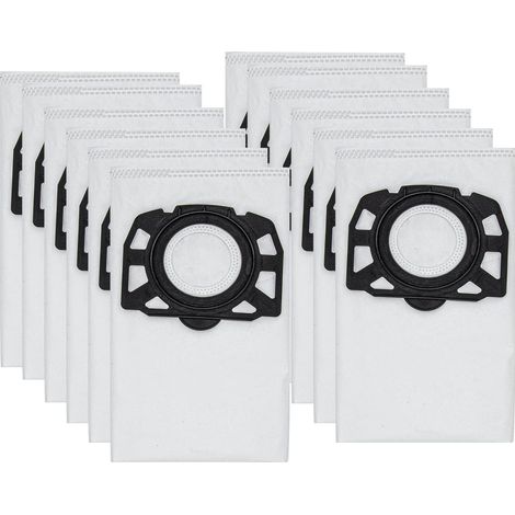 Sacchetti filtro per aspirapolvere con ovatta, nuova gamma KWD1, KWD2, KWD3, WD2 Plus, WD3 (confezione da 12)
