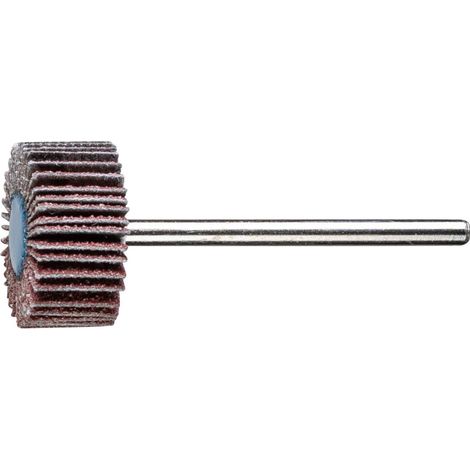 Lot 10 Roues a Lamelles Abrasives PFERD - Corindon Grain 80 - D. 20x10 mm Tige 3 mm - Ponçage Metal (1/2)