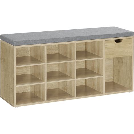 Schuhschrank mit Sitzbank - handgefertigt - LHS024B88 (1/5)